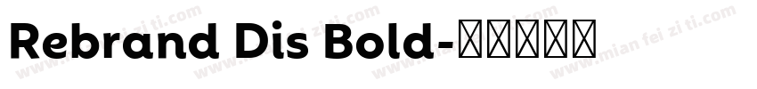 Rebrand Dis Bold字体转换